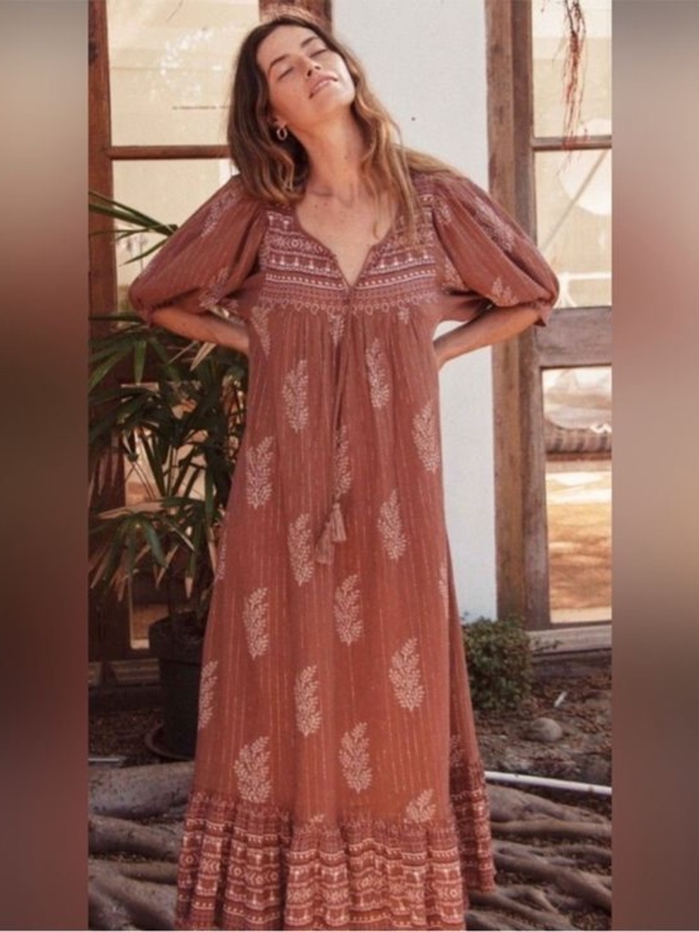 DAUGHTERS OF INDIA Mishka maxi dress up